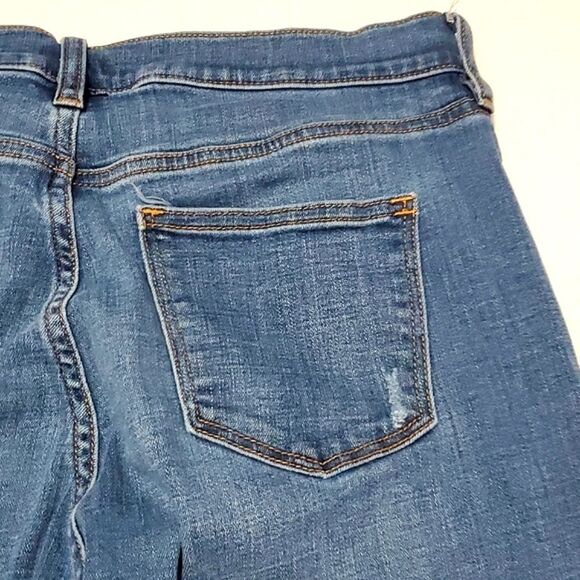 J. Crew Factory Medium Wash Distressed Mid Rise Straight Leg Jeans 27 - Picture 12 of 15